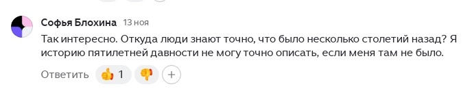 скриншот комментария