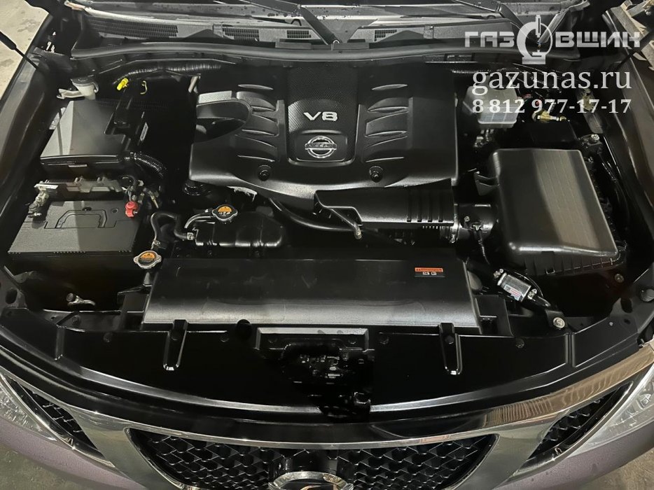 Установка ГБО на Nissan Patrol VI (Y62) (дорестайл) 5.6Di (405л.с.) VK56VD переоборудован для использования в качестве моторного топлива сжиженного нефтяного газа (пропан-бутан)