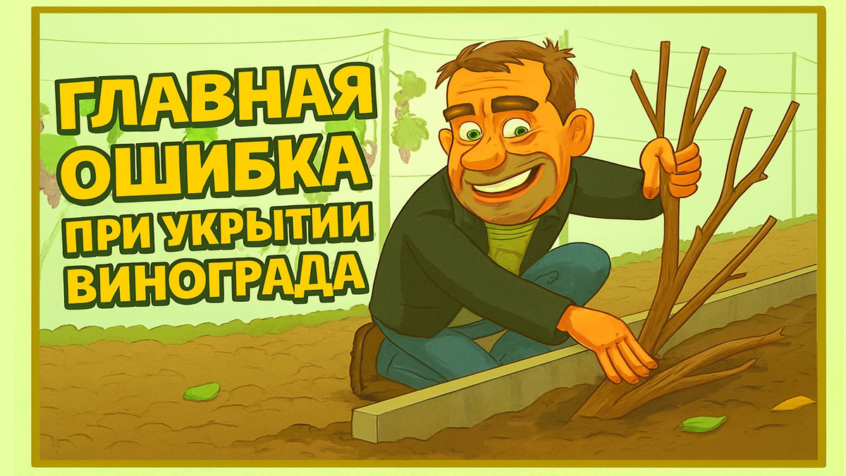 Укрытие винограда.