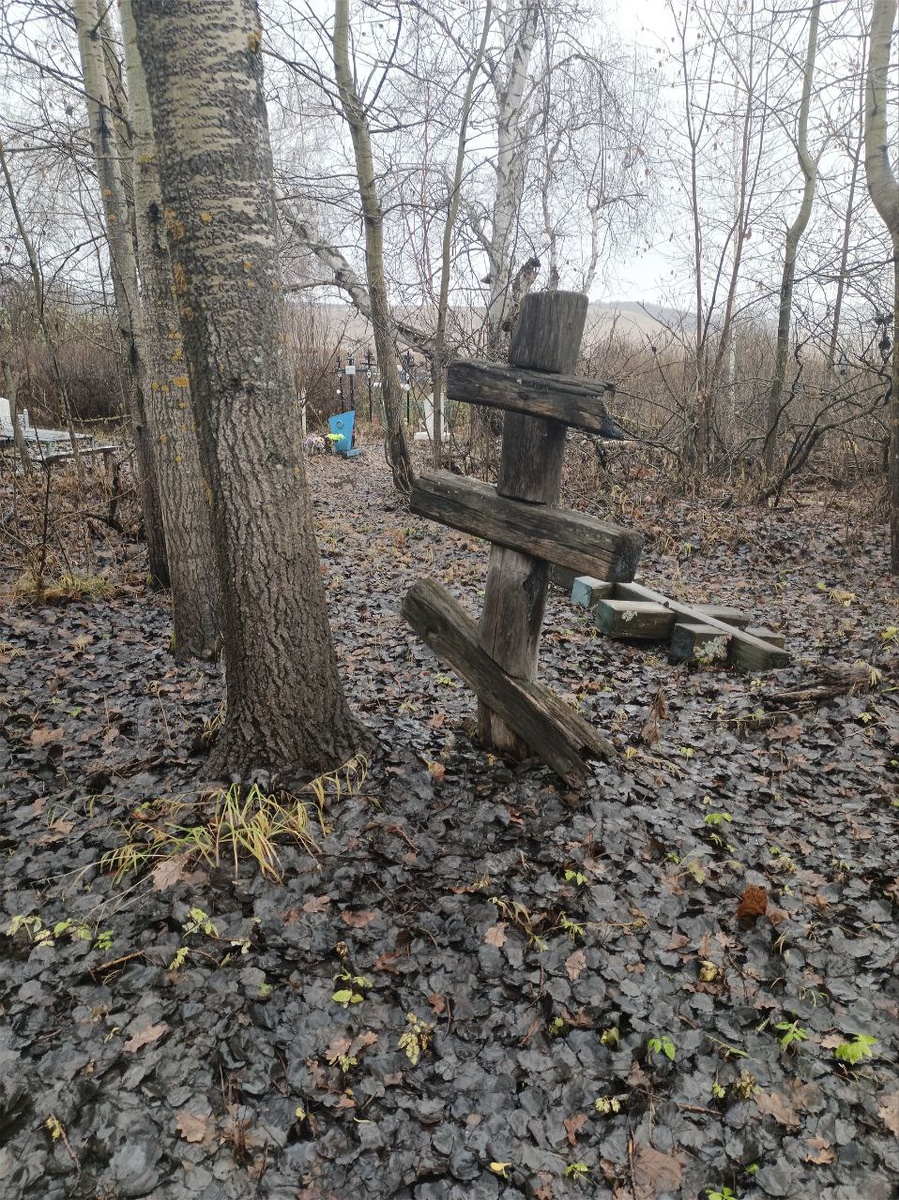 Кладбище села Верхнепавлушкино. Принадлежность многих могил уже не восстановить.