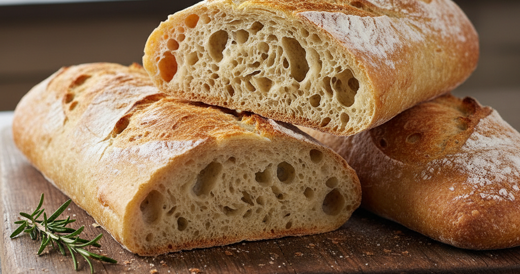 Рецепт Чиабатты (Хлеб без замеса)