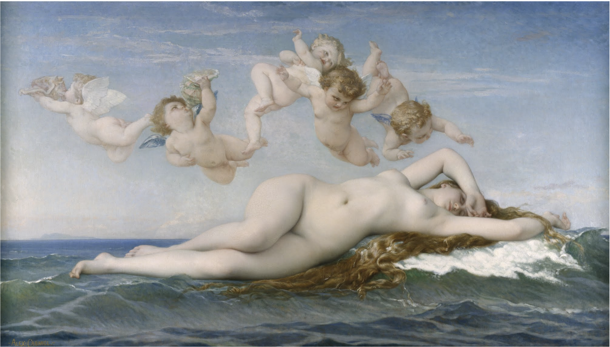 "The Birth of Venus", Александр Кабанель, 1863 год 