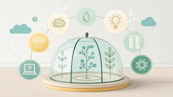 Иллюстрация. Умная теплица. Источник: РСХБ.Цифра на vc.ru