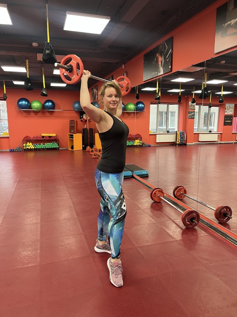 После полуторачасовой тренировки  – немного взлохмаченная, но счастливая😄☝🏻 Фото автора 