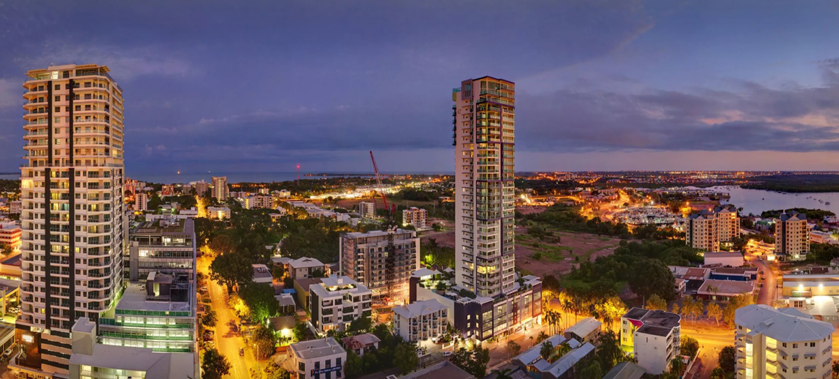 Ночной город Дарвин