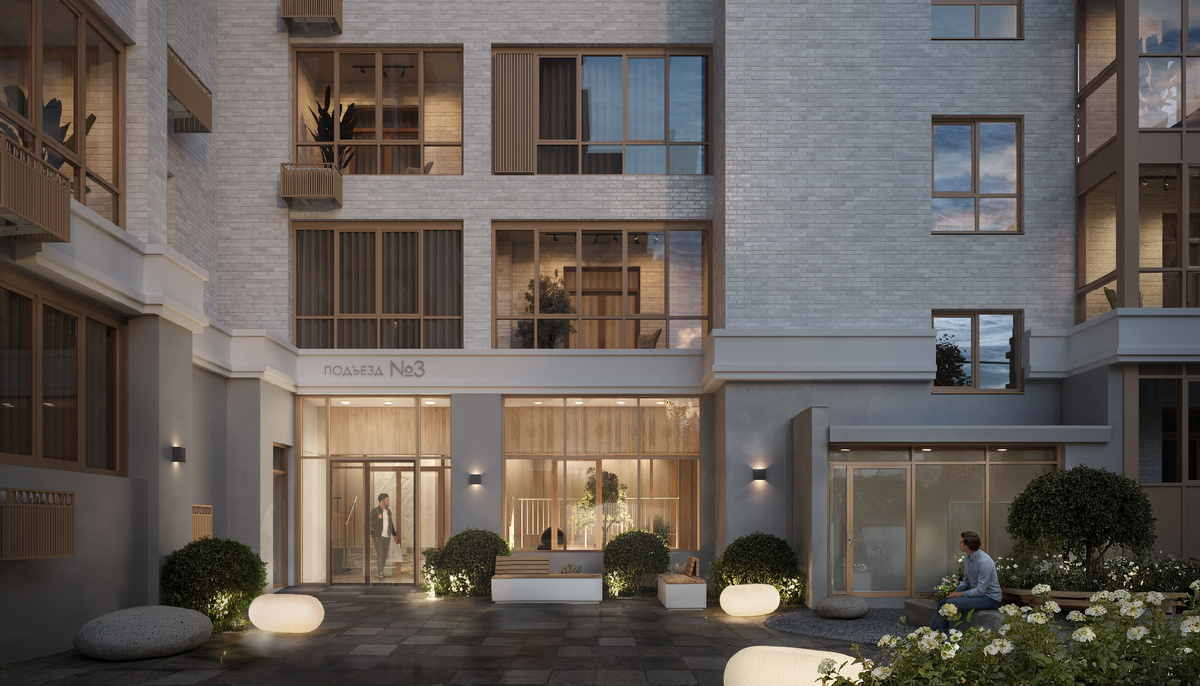 Когда вы входите в дома «Ривьеры», вас встречают стильные и уютные входные группы с современным дизайнерским оформлением.