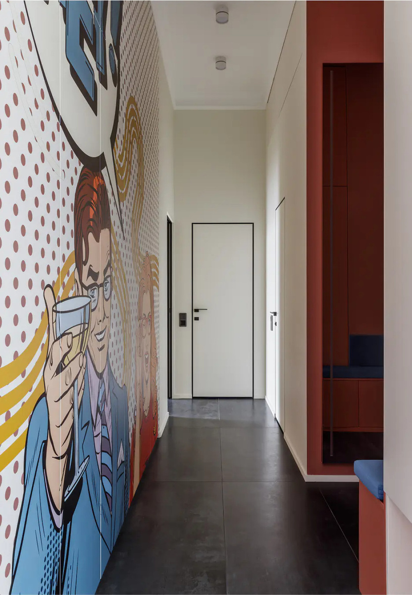 Проект «Яркие акценты и насыщенные цвета квартиры Нагатино I-Land»