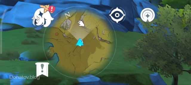    Отображение местных диковинок на мини-карте