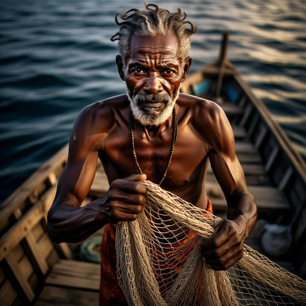 Рыбак с Соломоновых островов