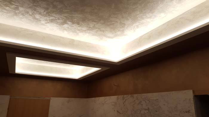 Использование трафарета San Marco в отделке загородного дома