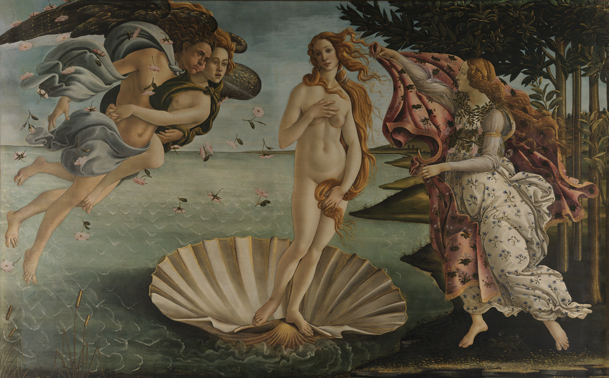 "The birth of Venus", Сандро Боттичелли