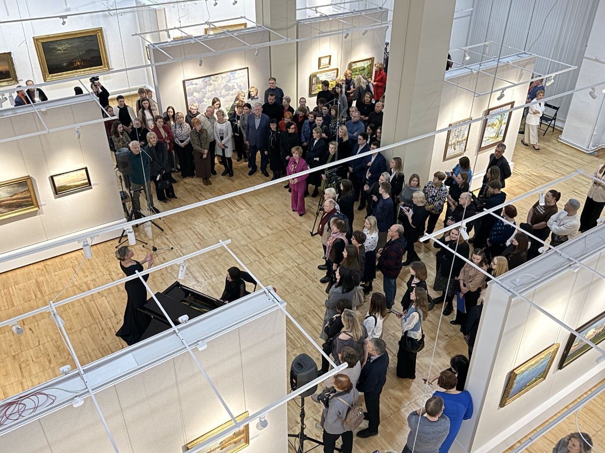 Открытие выставки «Преображённая природа». Источник: тг-канал Александра Цыбульского / t.me/Tsybulskiy_A