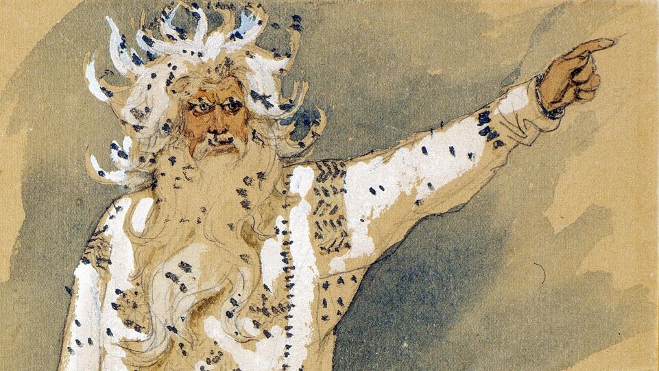    Эскиз костюма Мороза, Виктор Васнецов, 1885 год. / Публичное достояние