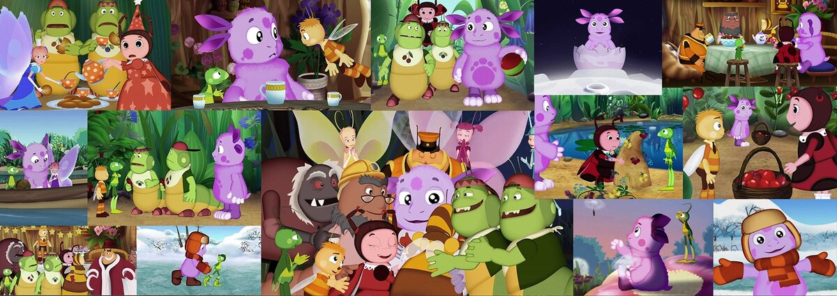 Просто колаж кадров из Лунтика