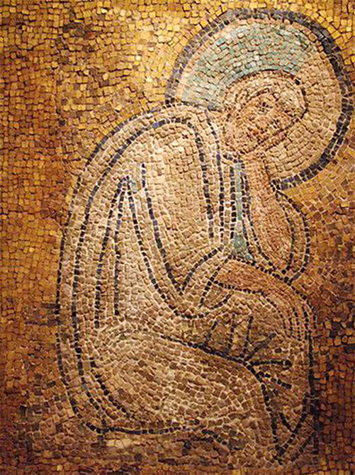 Праведный Иосиф Обручник. 8 в. Часть образа Рождество Христово. Храм Санта Мария ин Космедин. Рим.