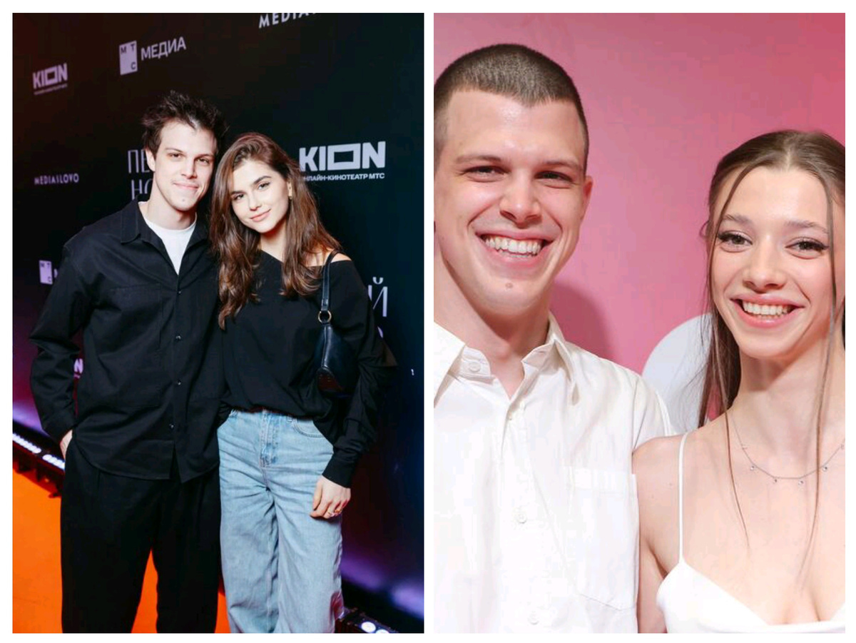 Верник младший с Полиной Денисовой и Полиной Гухман. Фото gazeta.ru