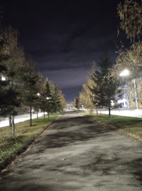 На улицах ночного Барнаула...