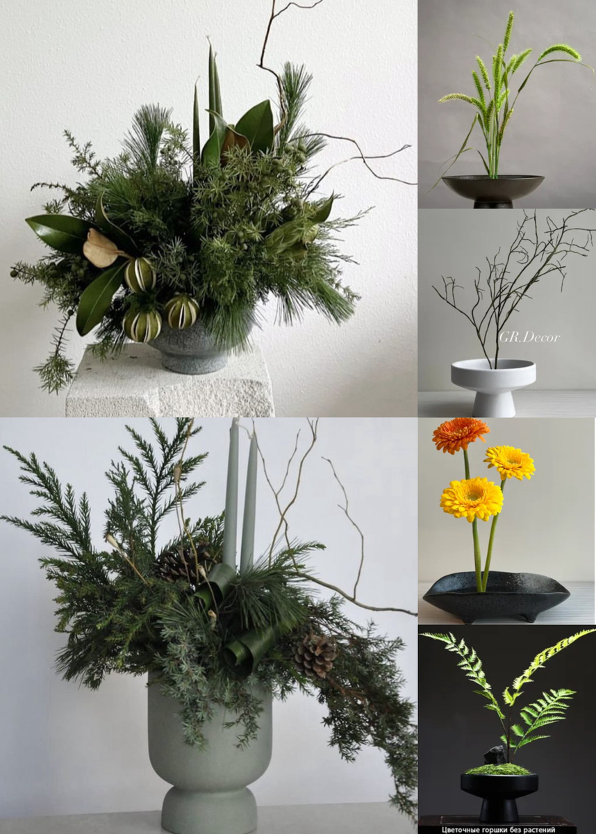 Я уже второй год в оформлении квартиры к Новому году не использую много блестящего и цветного декора. Мне в последнее время нравится вот такое оформление в природной гамме. Единственное, что хочется добавить — это небольшое количество красных элементов.