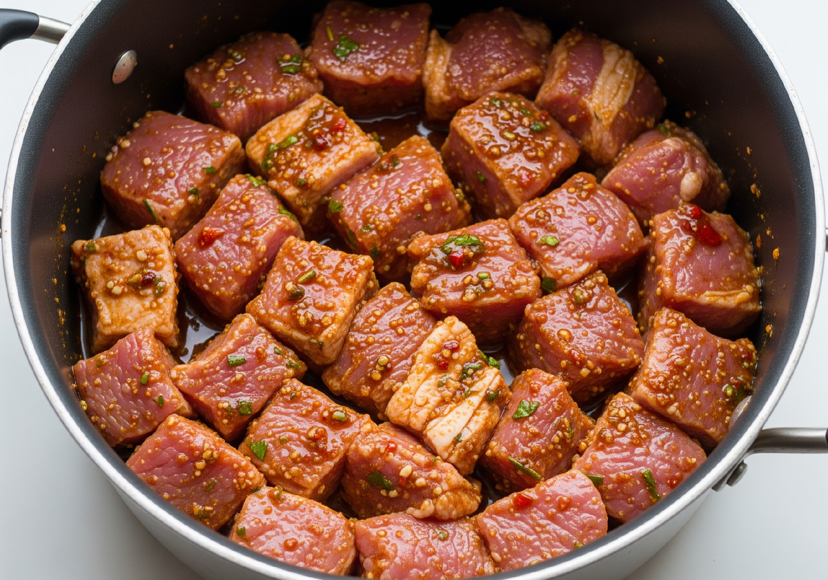 Подготовьте мясо