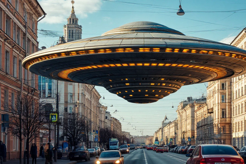    ИИИ за считанные секунды сделает вас очевидцем НЛО (сгенерировано нейросетью Шедеврум)