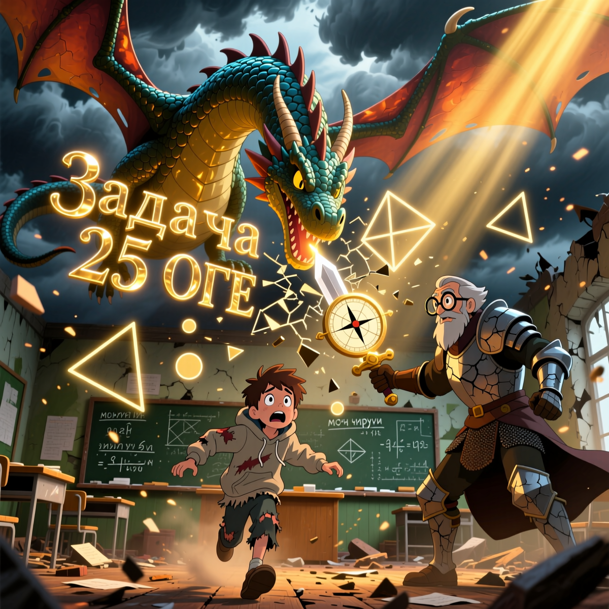 Эту задачу в ОГЭ по математике боятся как огня! Но она превращается в простой конструктор, если знать секрет разборки. Смотрите, как я ее «приручаю».