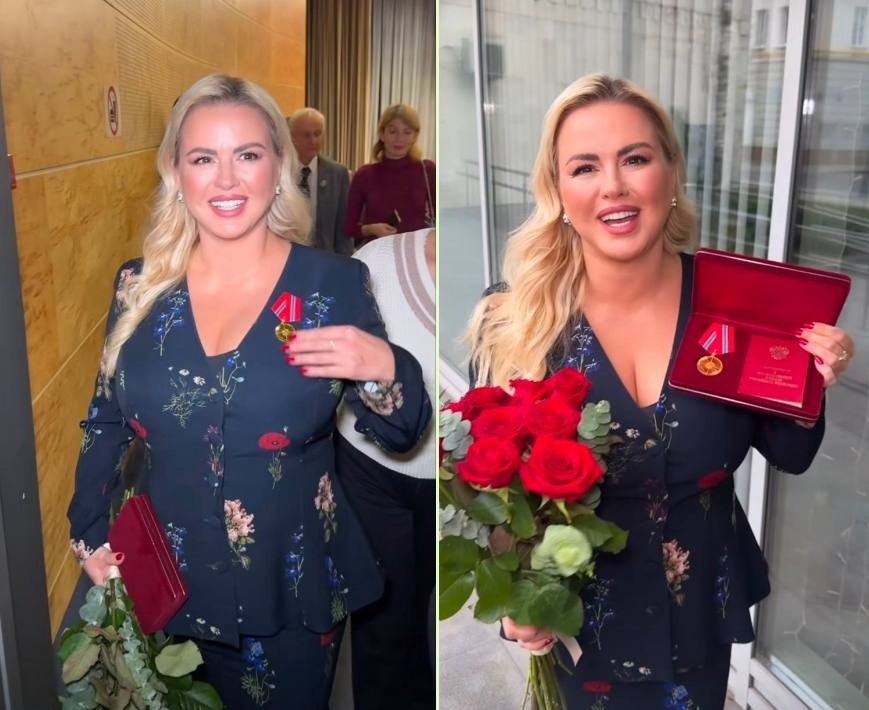 АННА СЕМЕНОВИЧ С НАГРАДОЙ. Открытый источник.