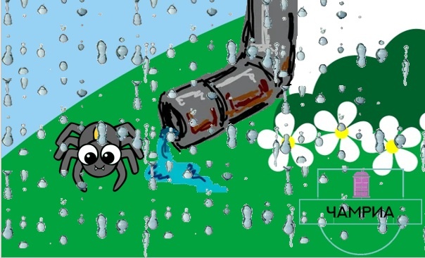 #Enlish_kids_poems #Английские_детские_стихи #The_itsy_bitsy_spider #Малюсенький_паучок