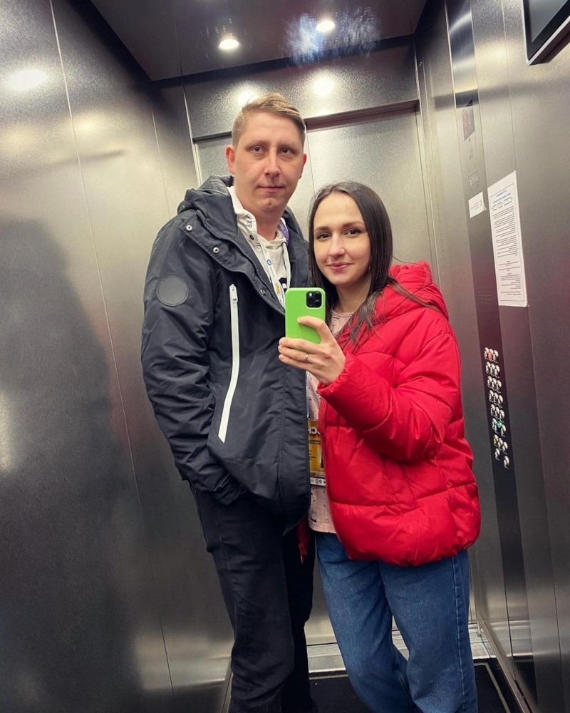    Алексей Кривеня с женой