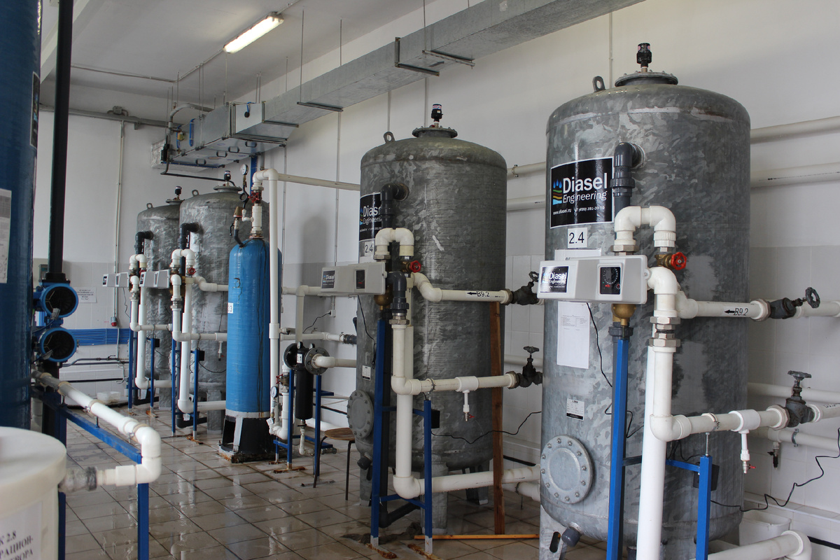 Пример оборудования для химической очистки воды