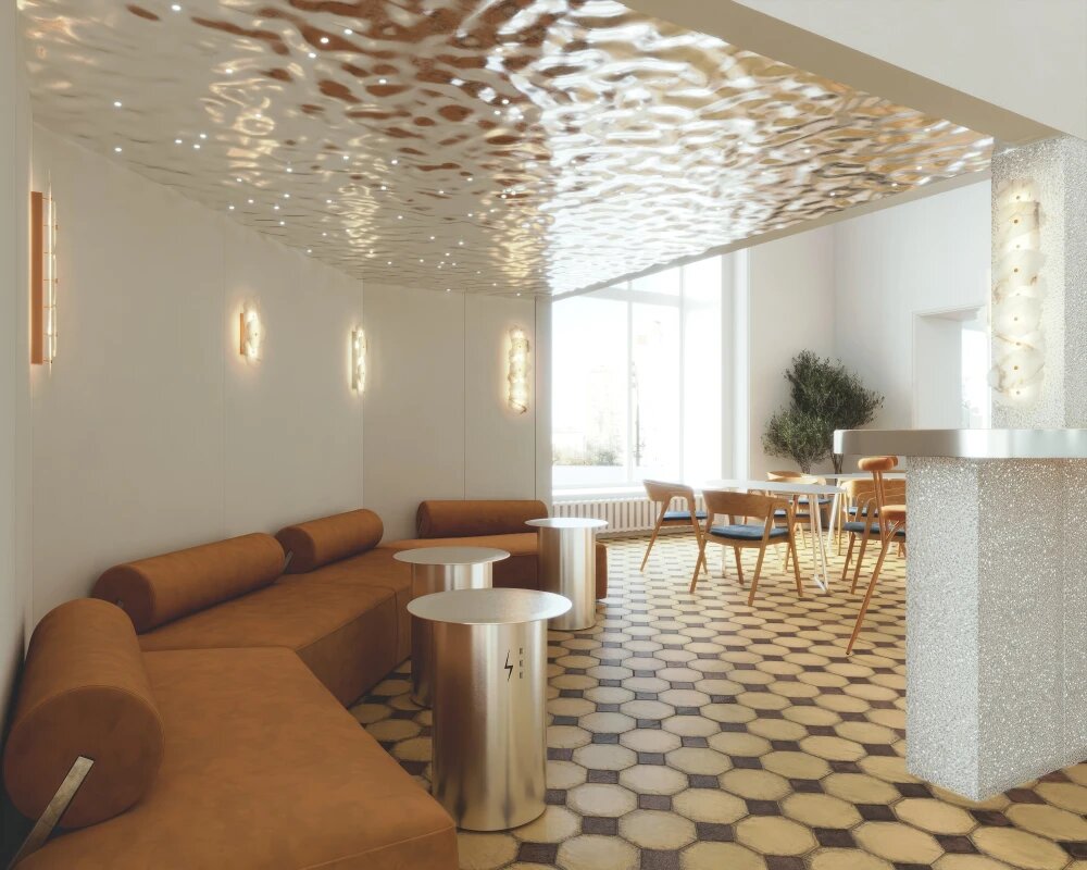    Дизайн интерьера в будущем центре современной культуры в "Пассаже Второва", © предоставлено пресс-службой "Сибагро"