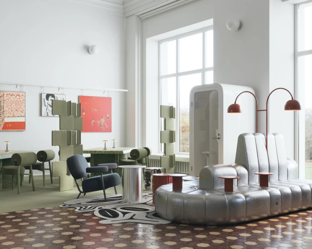    Дизайн интерьера в будущем центре современной культуры в "Пассаже Второва", © предоставлено пресс-службой "Сибагро"