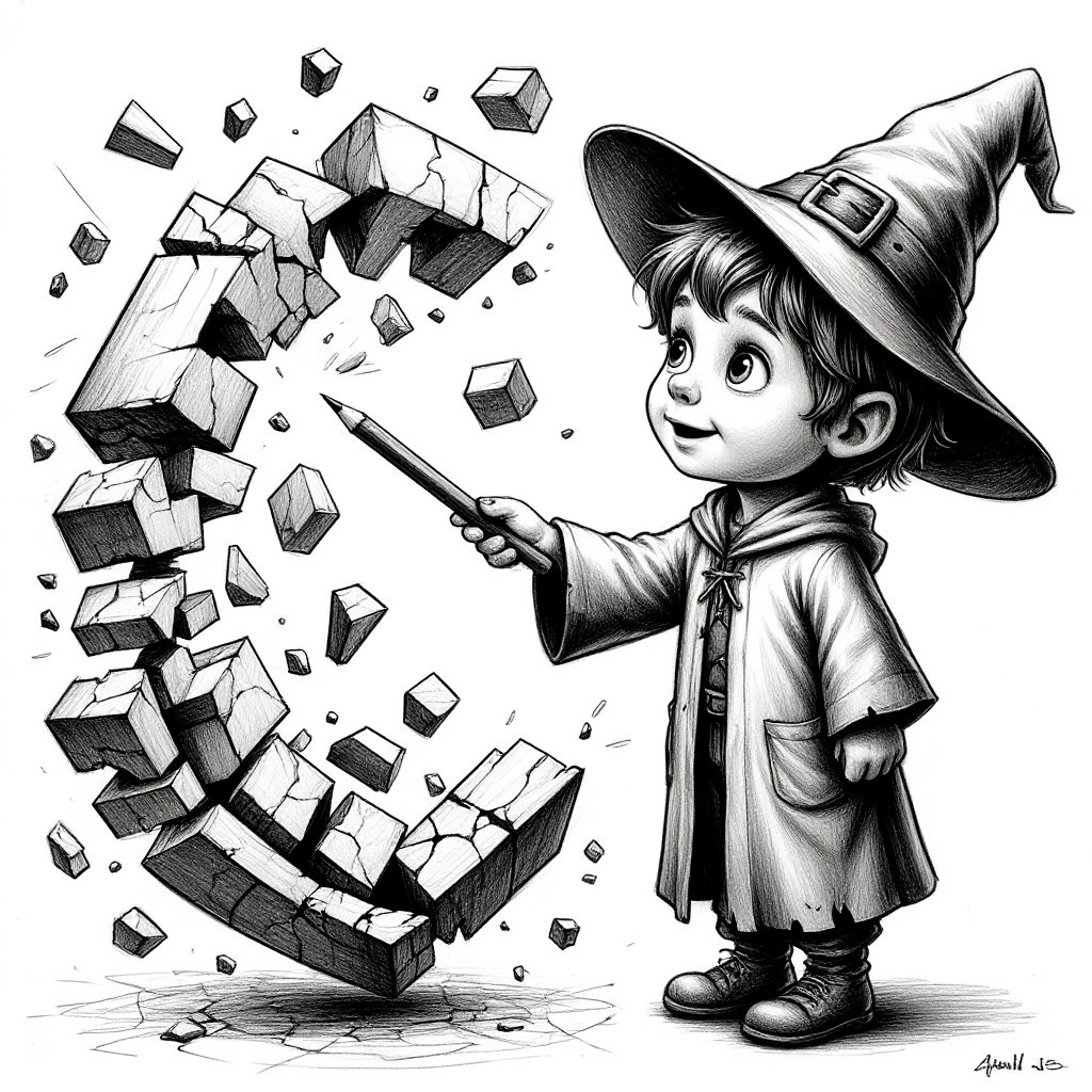 Любую страшную фигуру можно разобрать на знакомые кусочки! Секрет вычисления площади самой заковыристой фигуры — в умении ее правильно «разломать».