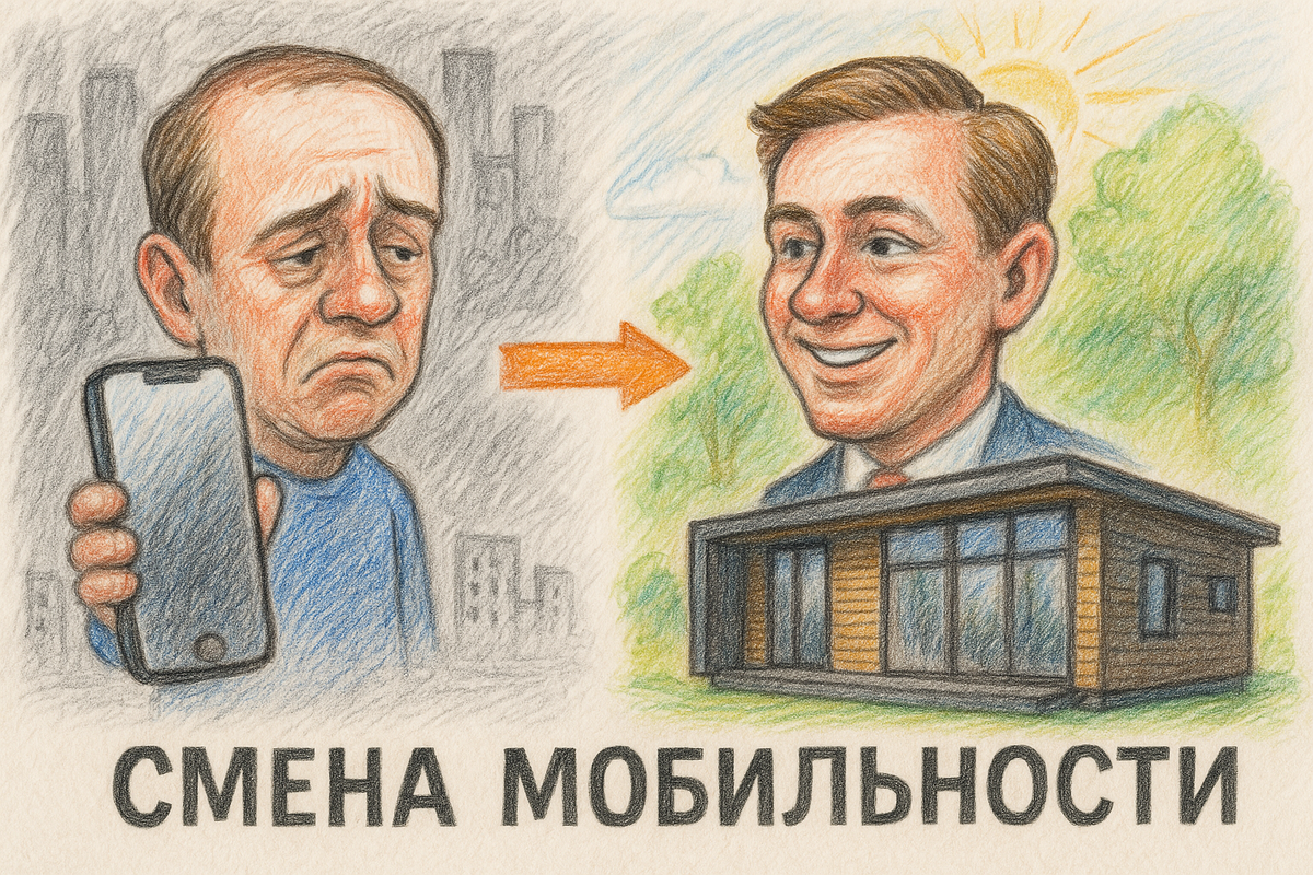Россияне 35+ всё чаще мечтают не о новом айфоне, а о собственном мобильном доме? Мы изучили поведение этой возрастной группы и нашли неожиданное культурное объяснение. Смена символов статуса, усталость от города, желание тишины и “пространственное взросление” — всё это формирует новую мечту поколения.