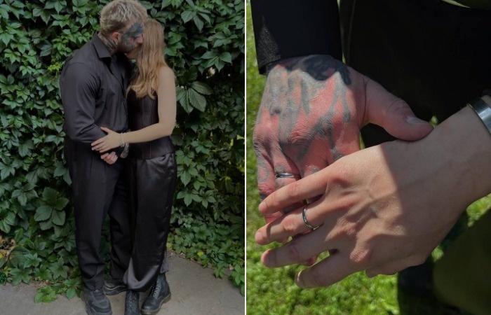 Денис Шальных с невестой.