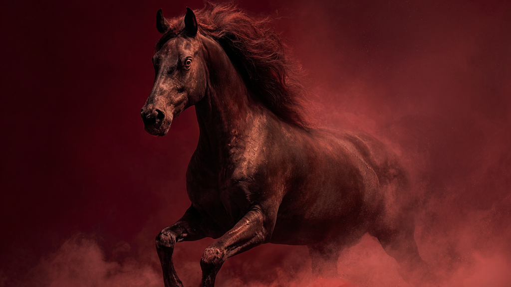    "По восточному календарю, год Красной Огненной Лошади начнется 17 февраля 2026 года. Фото сгенерировано нейросетью Midjourney"