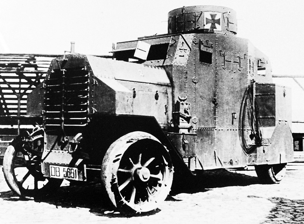 Ehrhardt Straβenpanzerwagen E-V/4, самый массовый среди немецких броневиков Первой мировой войны. Аж 12 штук.