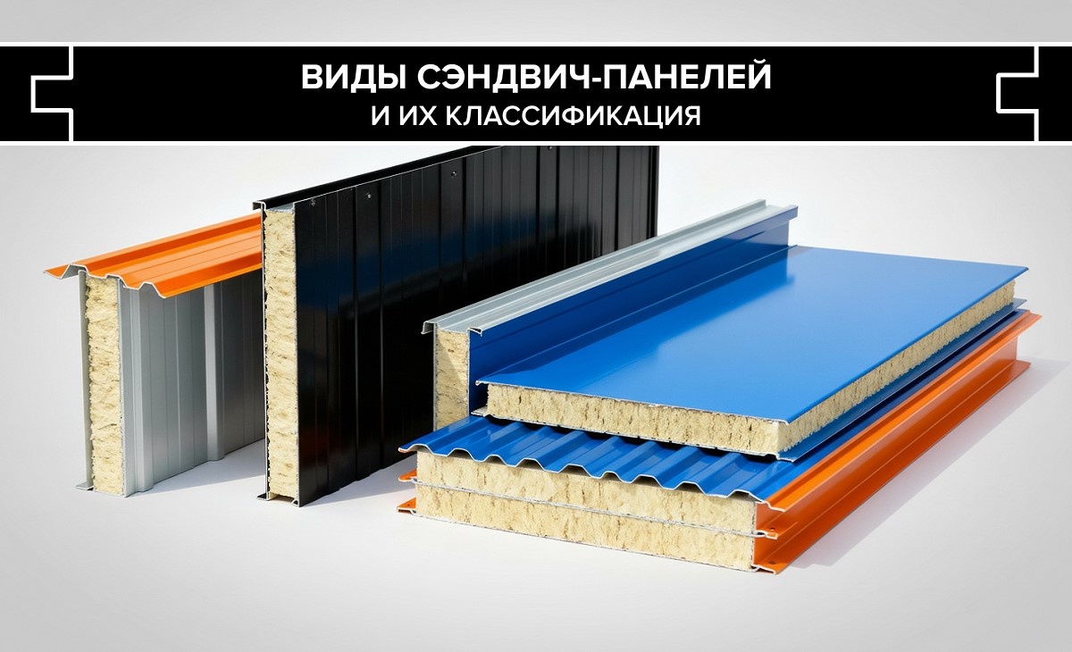 Виды сэндвич-панелей и их классификация