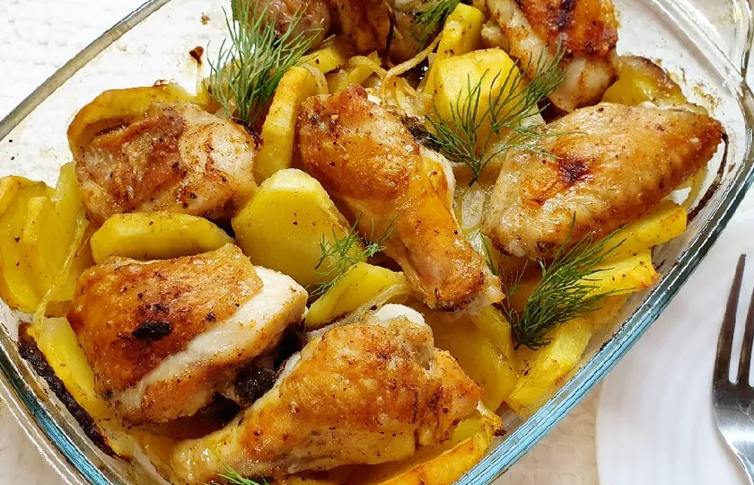 Мясо с картошкой в духовке