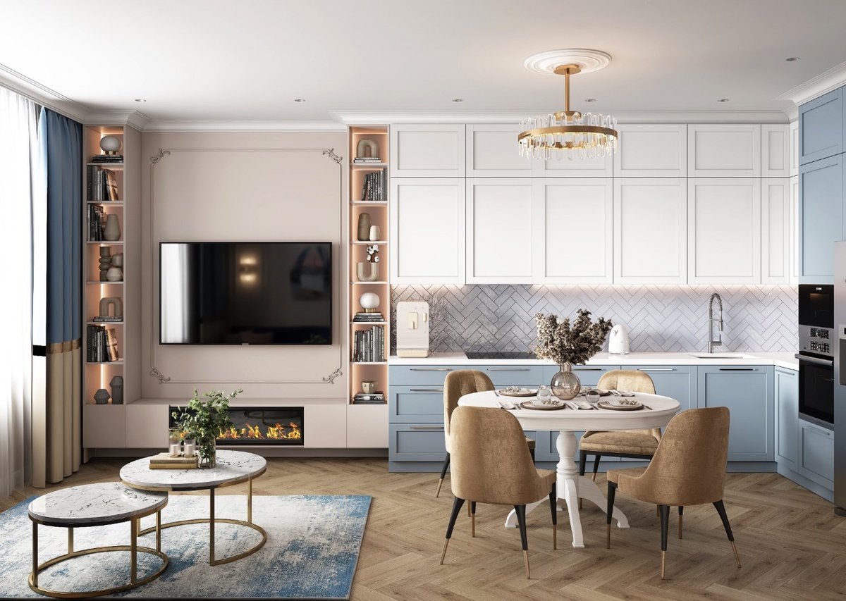 
При выборе люстры важно, чтобы площадь освещения совпадала с размерами комнаты. Фото: Мир Квартир