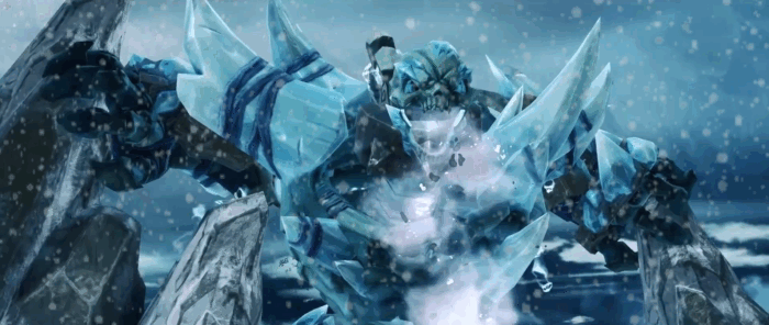 Gif картинка "Ледяной гигант"