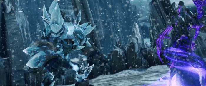 Gif картинка "Поражение ледяного гиганта"