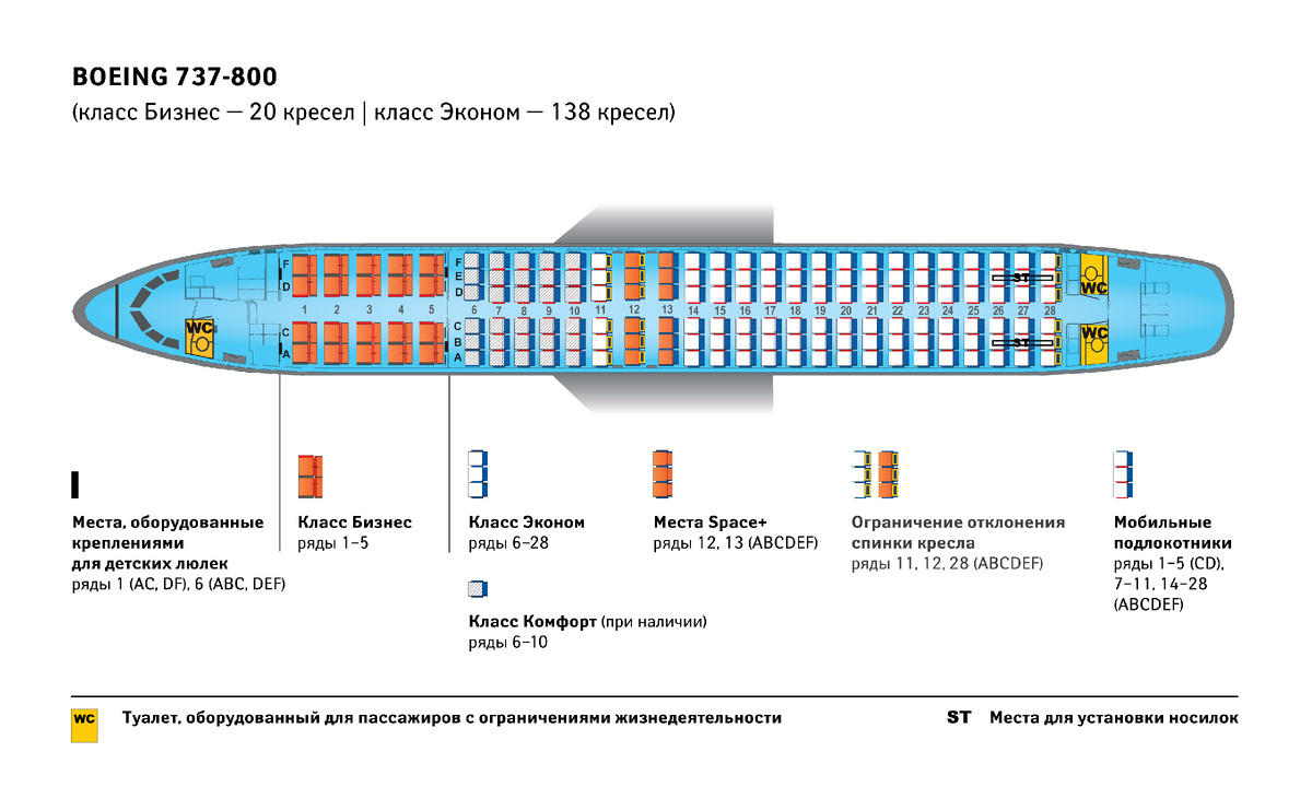Схема Boeing 737-800