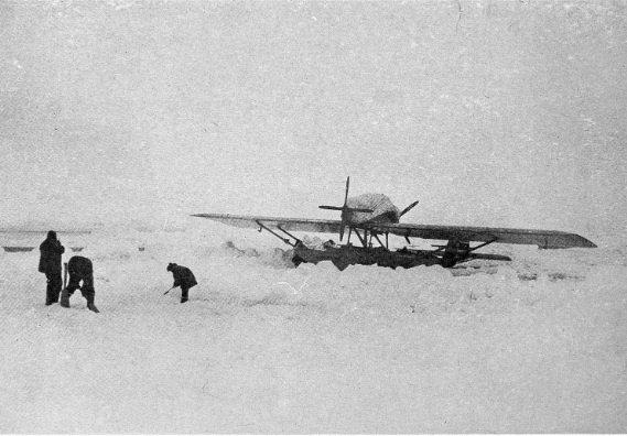 Самолет Амундсена на 88 градусе широты, 246 км от полюса