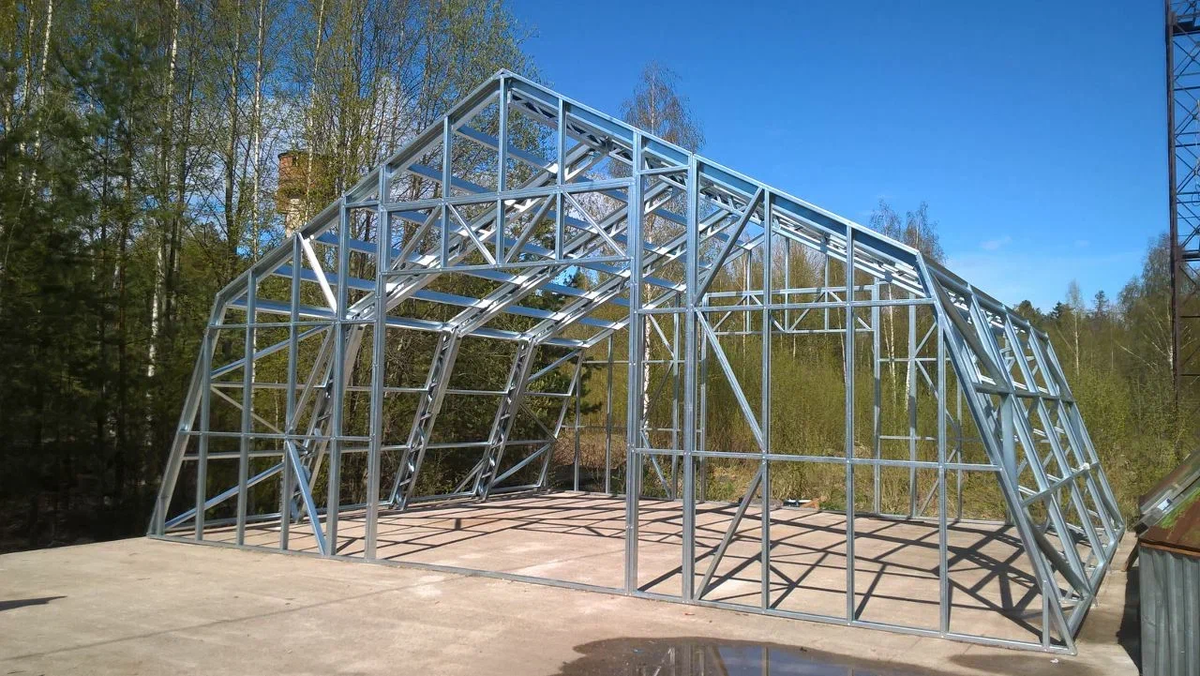 Каркас теплицы из ЛСТК