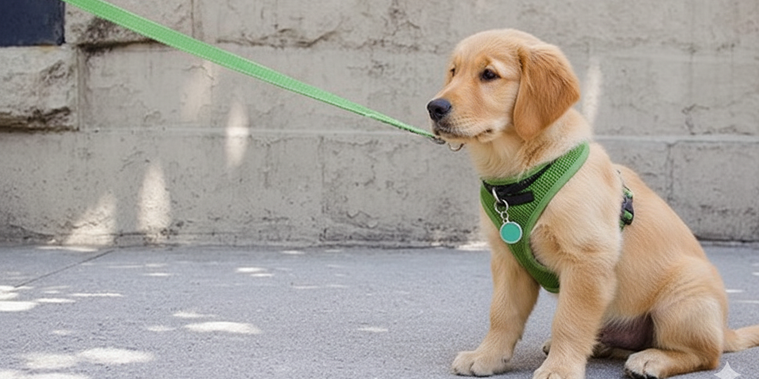 Щенок тянет поводок: ошибки владельцев, которые мешают спокойной прогулке