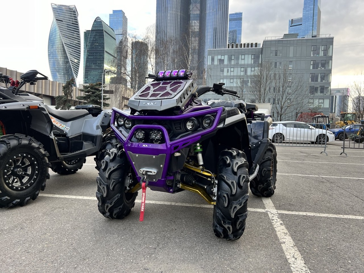 Вынос радиатора на квадроцикле Русская Механика 