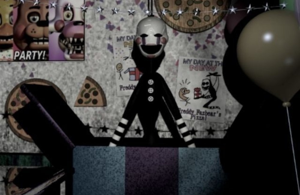     Марионетка, кадр из игры Five Nights at Freddy's 2 (2014)