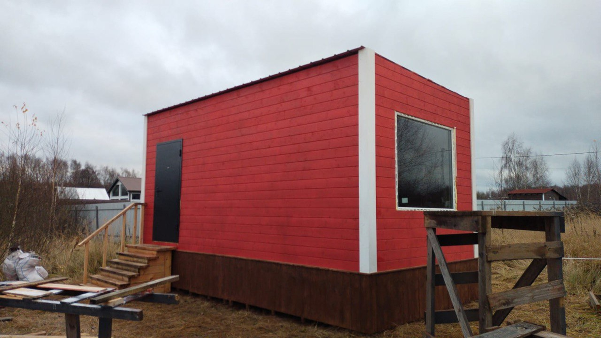 Построеный сарай