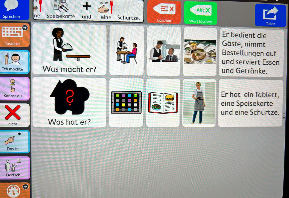 Елена подтягивает и свой немецкий, занимаясь с Даней. 