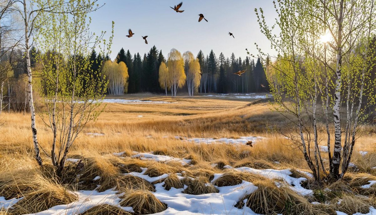 Урочище весной. 